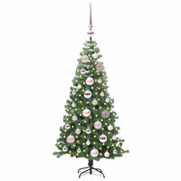 Albero di Natale con 150 LED con supporto Verde 120 cm PVC 3396360