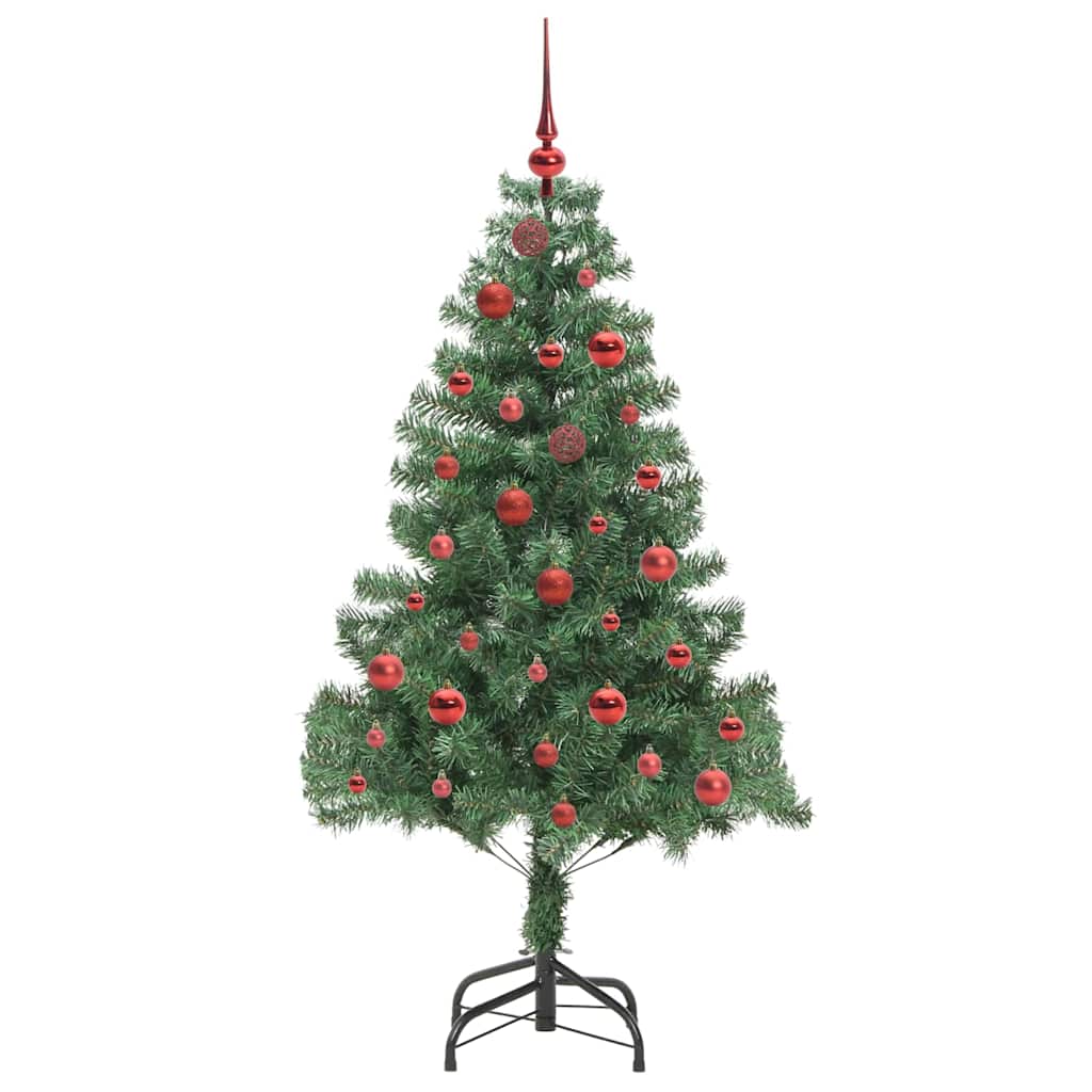 Albero di Natale con 150 LED con supporto Verde 150 cm PVC 3396367