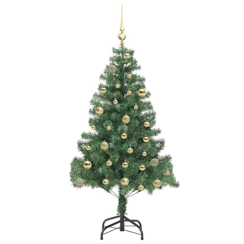 Albero di Natale con 150 LED con supporto Verde 150 cm PVC 3396371