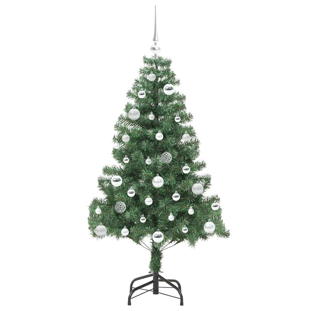 Albero di Natale con 150 LED con supporto Verde 150 cm PVC 3396372