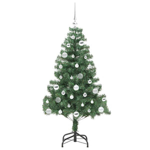 Albero di Natale con 150 LED con supporto Verde 150 cm PVC 3396372