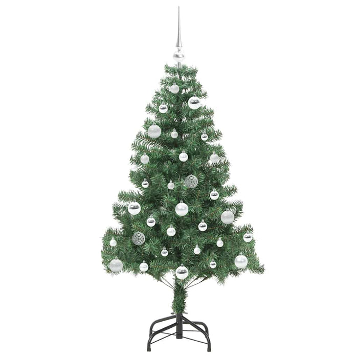 Albero di Natale con 150 LED con supporto Verde 150 cm PVC 3396372
