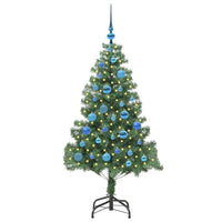 Albero di Natale con 150 LED con supporto Verde 150 cm PVC 3396374