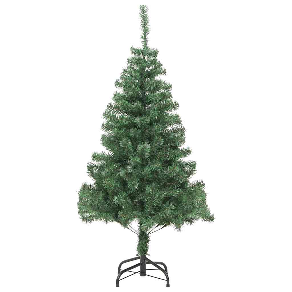 Albero di Natale con 150 LED con supporto-Luci decorative natalizie Verde 150 cm PVC 773203