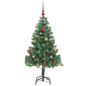 Albero di Natale con 150 LED con supporto-Luci decorative natalizie Verde 150 cm PVC 190418