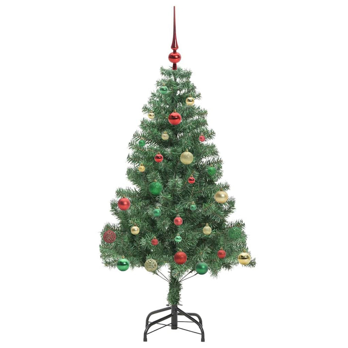 Albero di Natale con 150 LED con supporto-Luci decorative natalizie Verde 150 cm PVC 190418