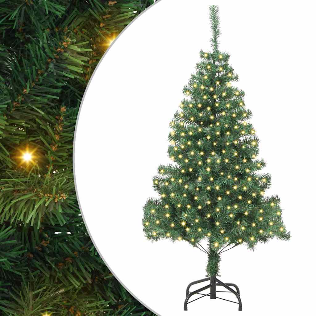 Albero di Natale con 300 LED con supporto Verde 180 cm PVC 3396376