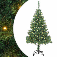 Albero di Natale con 300 LED con supporto Verde 180 cm PVC 3396376