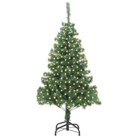 Albero di Natale con 300 LED con supporto Verde 180 cm PVC 3396376