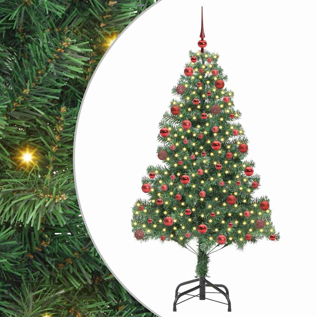 Albero di Natale con 300 LED con supporto Verde 180 cm PVC 3396380