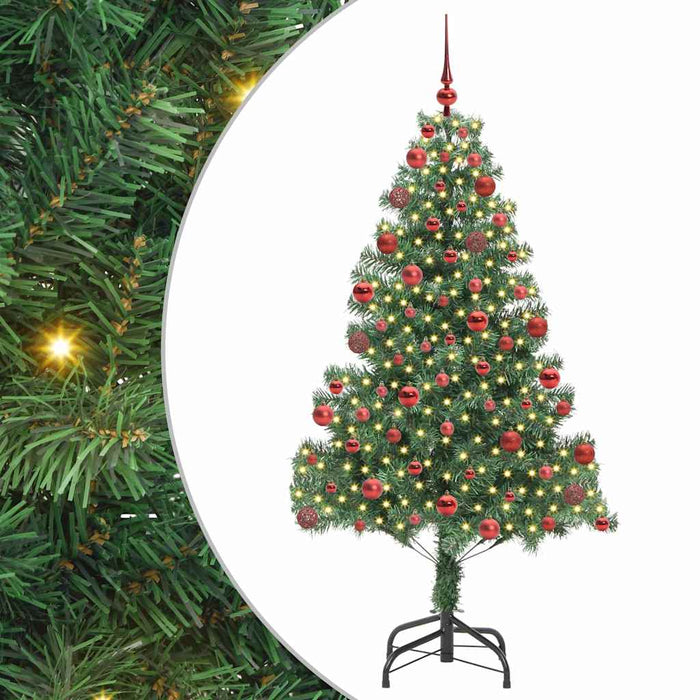Albero di Natale con 300 LED con supporto Verde 180 cm PVC 3396380