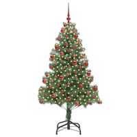 Albero di Natale con 300 LED con supporto Verde 180 cm PVC 3396380