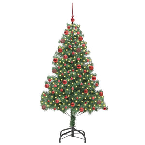 Albero di Natale con 300 LED con supporto Verde 180 cm PVC 3396380