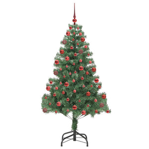 Albero di Natale con 300 LED con supporto Verde 180 cm PVC 3396380