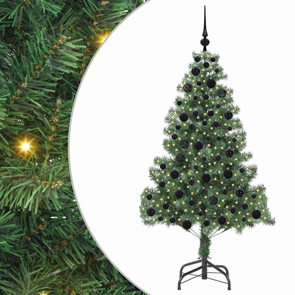 Albero di Natale con 300 LED con supporto Verde 180 cm PVC 3396381