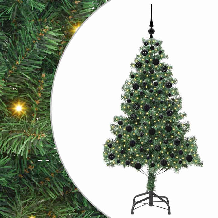 Albero di Natale con 300 LED con supporto Verde 180 cm PVC 3396381