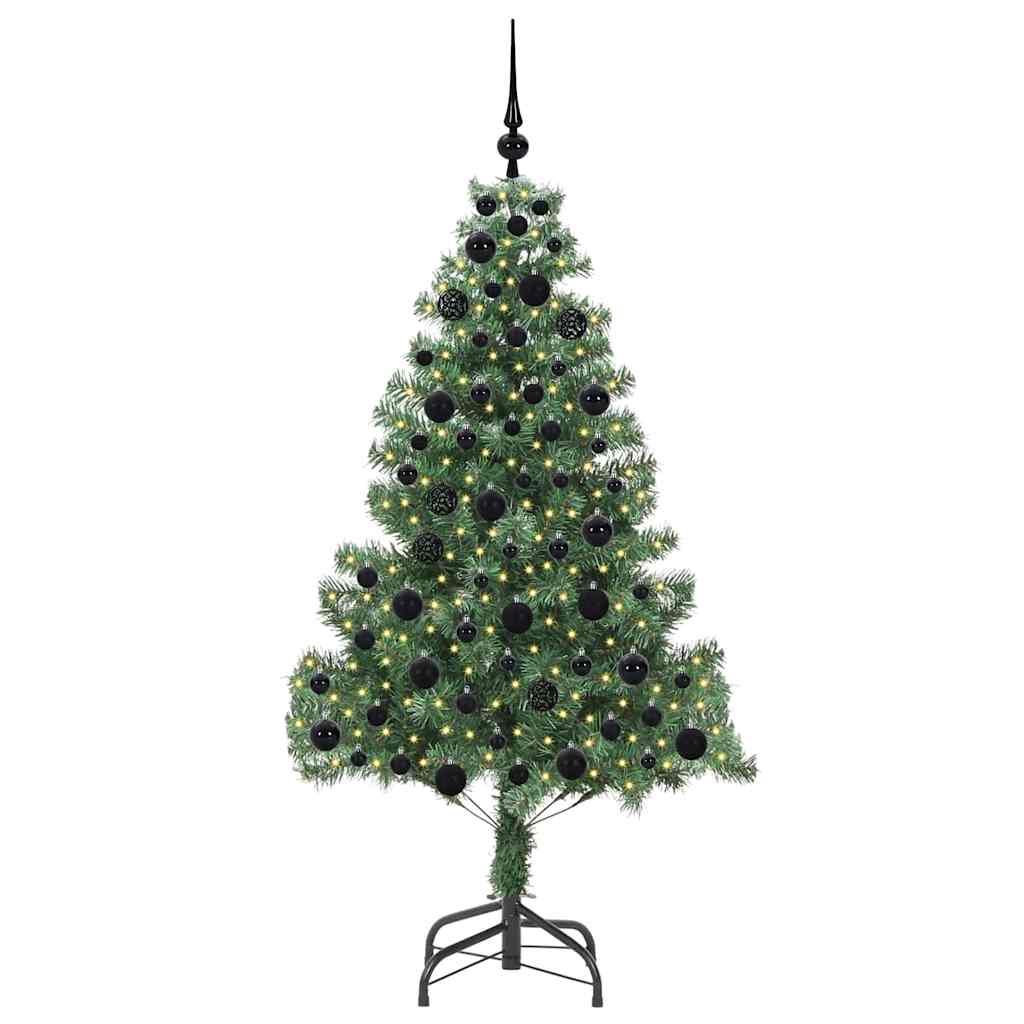 Albero di Natale con 300 LED con supporto Verde 180 cm PVC 3396381