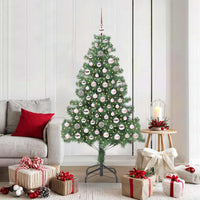 Albero di Natale con 300 LED con supporto Verde 180 cm PVC 3396382