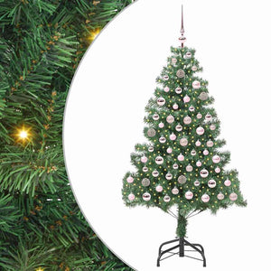 Albero di Natale con 300 LED con supporto Verde 180 cm PVC 3396382