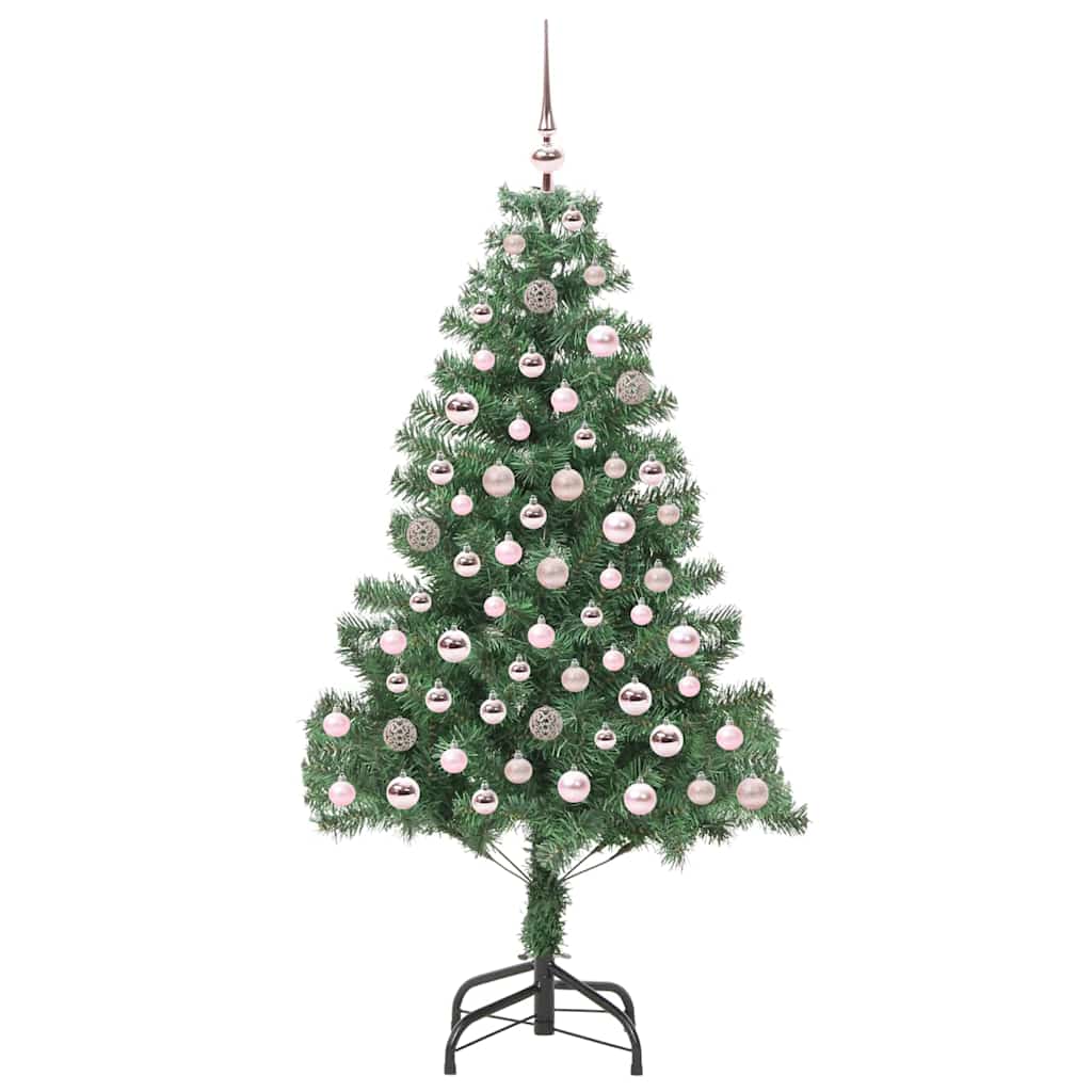 Albero di Natale con 300 LED con supporto Verde 180 cm PVC 3396382