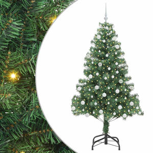 Albero di Natale con 300 LED con supporto Verde 180 cm PVC 3396383