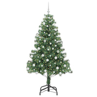 Albero di Natale con 300 LED con supporto Verde 180 cm PVC 3396383