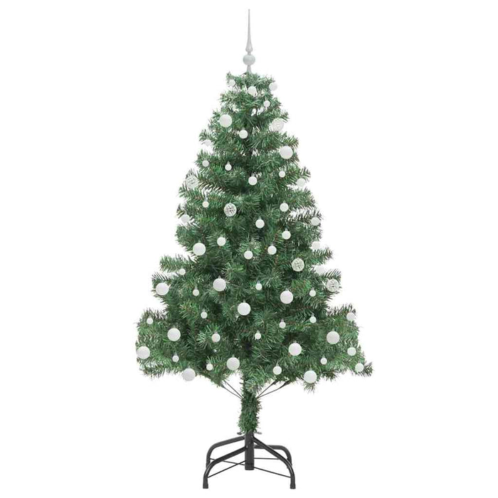 Albero di Natale con 300 LED con supporto Verde 180 cm PVC 3396383