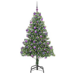 Albero di Natale con 300 LED con supporto Verde 180 cm PVC 3396386