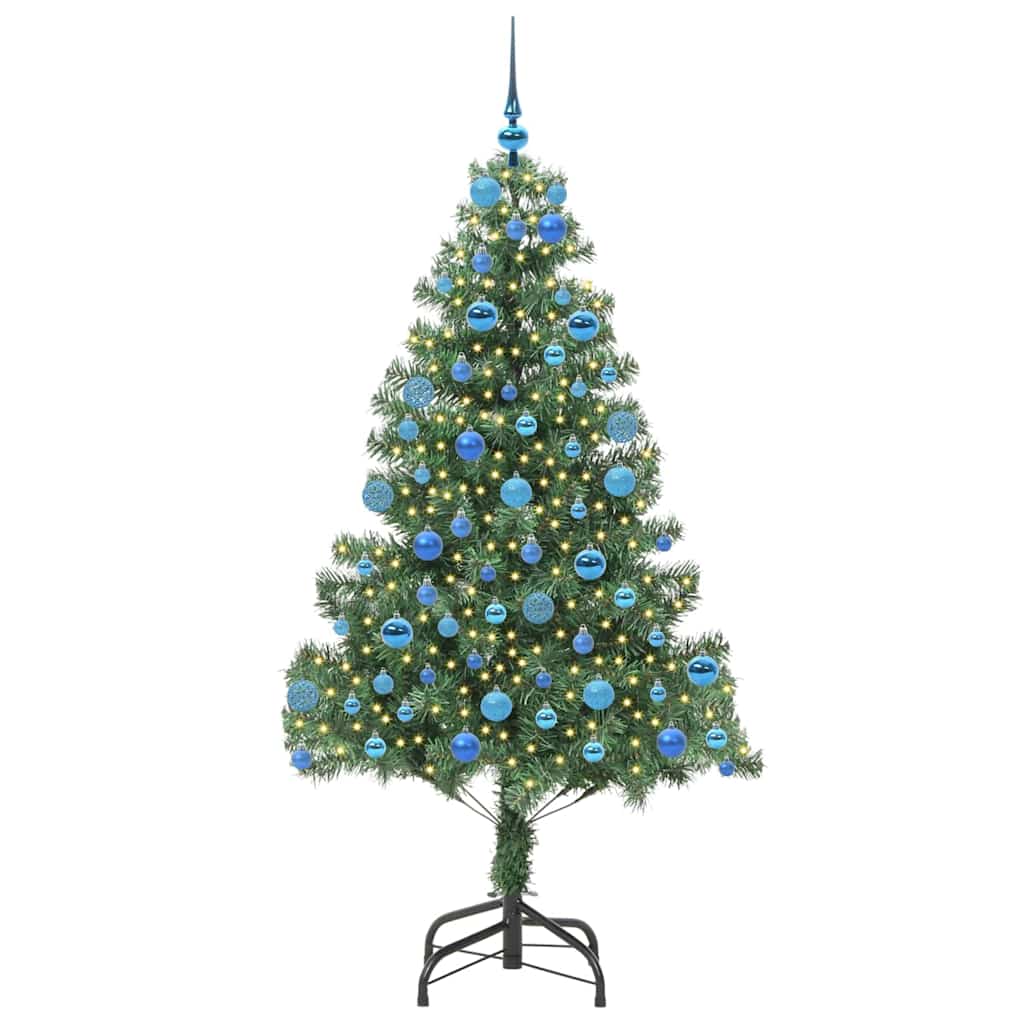 Albero di Natale con 300 LED con supporto Verde 180 cm PVC 3396387