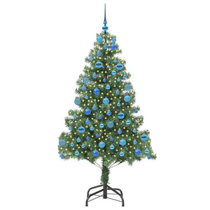 Albero di Natale con 300 LED con supporto Verde 180 cm PVC 3396387