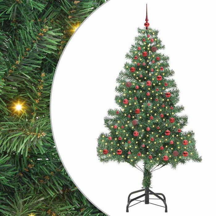 Albero di Natale con 300 LED con supporto Verde 210 cm PVC 3396389