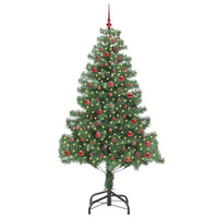 Albero di Natale con 300 LED con supporto Verde 210 cm PVC 3396389