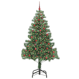Albero di Natale con 300 LED con supporto Verde 210 cm PVC 3396389