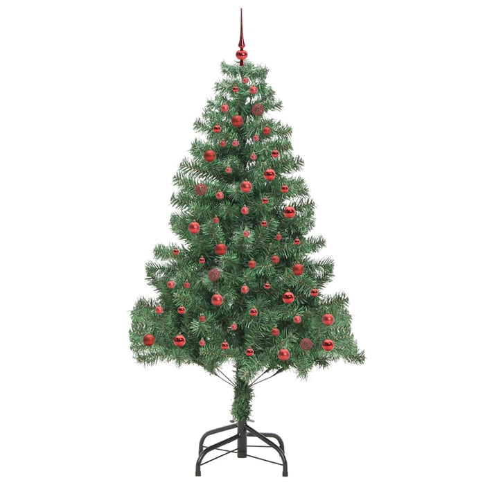 Albero di Natale con 300 LED con supporto Verde 210 cm PVC 3396389