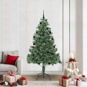 Albero di Natale con 300 LED con supporto Verde 210 cm PVC 3396390