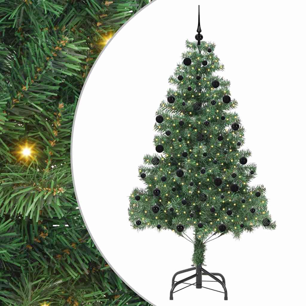 Albero di Natale con 300 LED con supporto Verde 210 cm PVC 3396390