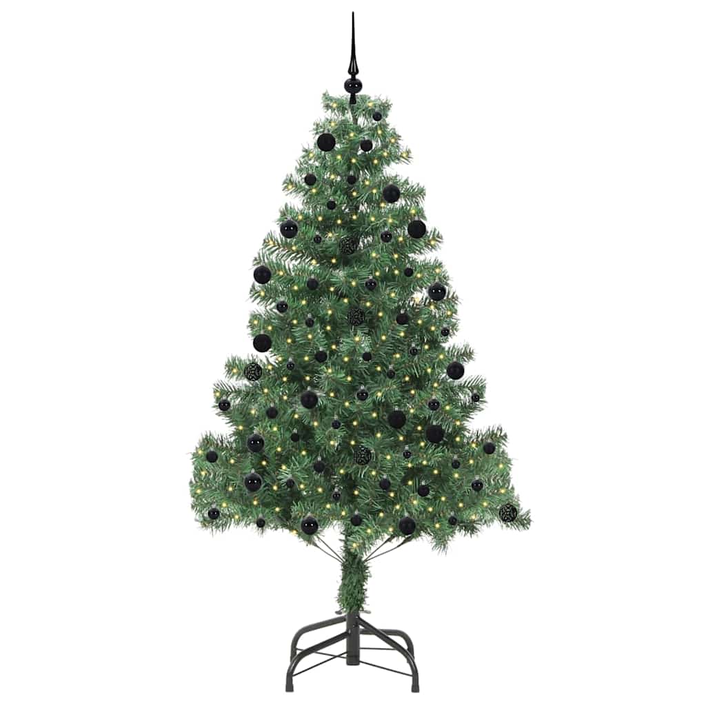 Albero di Natale con 300 LED con supporto Verde 210 cm PVC 3396390