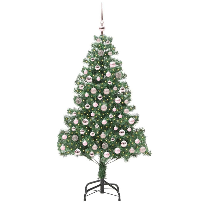 Albero di Natale con 300 LED con supporto Verde 210 cm PVC 3396391