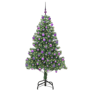 Albero di Natale con 300 LED con supporto Verde 210 cm PVC 3396395