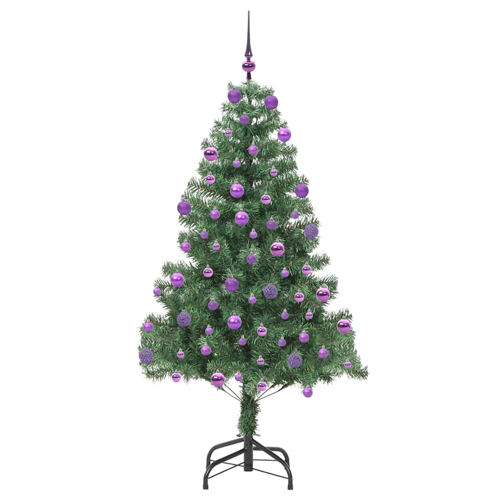 Albero di Natale con 300 LED con supporto Verde 210 cm PVC 3396395