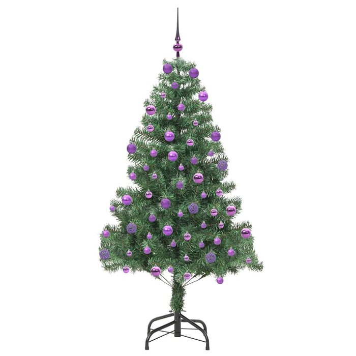 Albero di Natale con 300 LED con supporto Verde 210 cm PVC 3396395