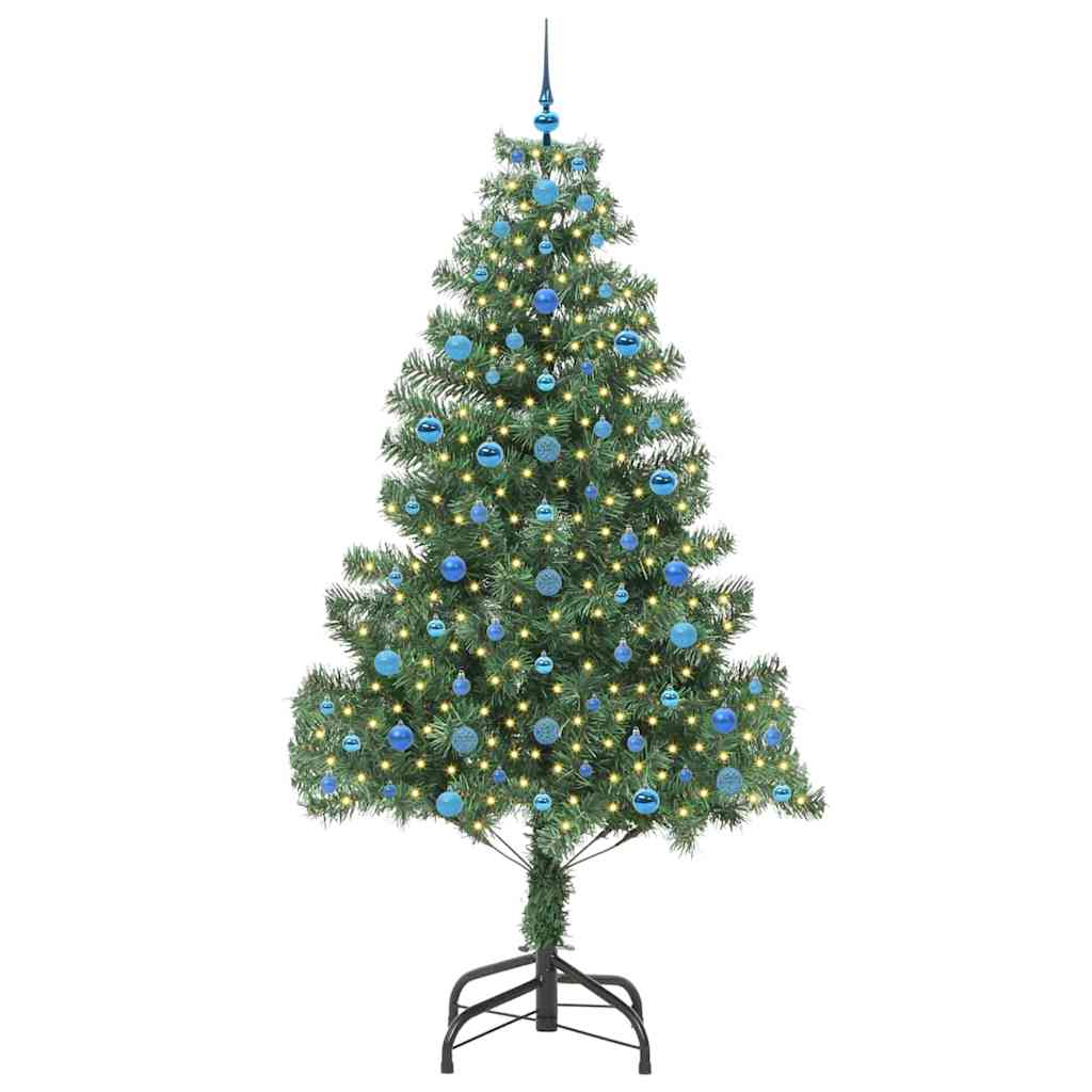 Albero di Natale con 300 LED con supporto Verde 210 cm PVC 3396396