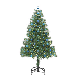 Albero di Natale con 300 LED con supporto Verde 210 cm PVC 3396396