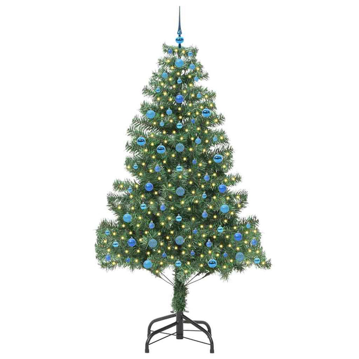 Albero di Natale con 300 LED con supporto Verde 210 cm PVC 3396396