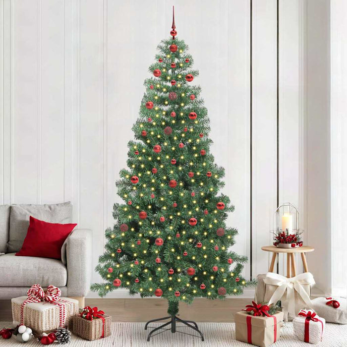 Albero di Natale con 300 LED con supporto Verde 240 cm PVC 3396398