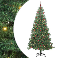 Albero di Natale con 300 LED con supporto Verde 240 cm PVC 3396398