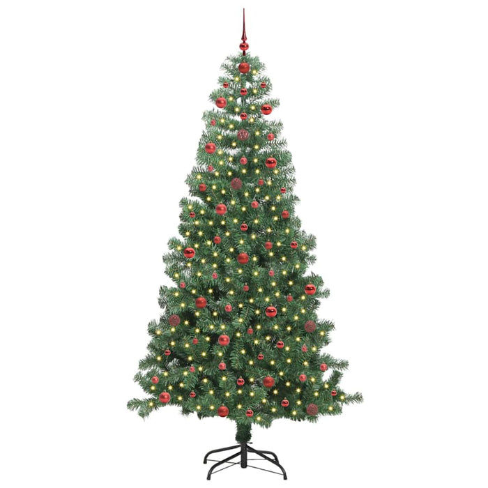 Albero di Natale con 300 LED con supporto Verde 240 cm PVC 3396398