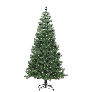 Albero di Natale con 300 LED con supporto Verde 240 cm PVC 3396399