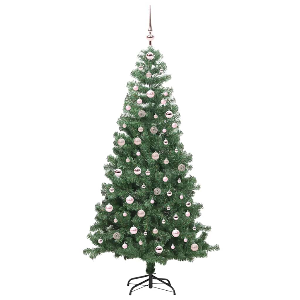 Albero di Natale con 300 LED con supporto Verde 240 cm PVC 3396400