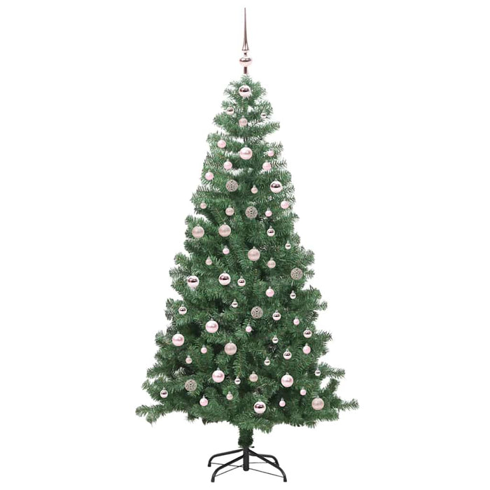 Albero di Natale con 300 LED con supporto Verde 240 cm PVC 3396400